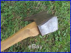 Black forest German axe hatchet hand forged antique 1900 black smith signed
