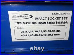 Blue-Point 17-pc 3/4 Impact Socket Set (25 51mm) STARD17P34IS
