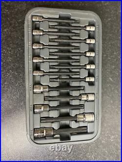 Blue Point 1/4 3/8 1/2 Long Torx Sockets T6-T60 Sold By Snap On 15pc Set