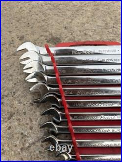 Blue-Point BLPCW 11pc Imperial Combination Spanner Set Snap on Red Holder