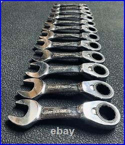 Blue-Point BOERMS reversible ratchet stubby spanners set of 12