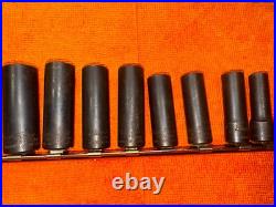 Blue Point Nut Remover Deep Twist Off Impact Socket Set Of 11 Read Description