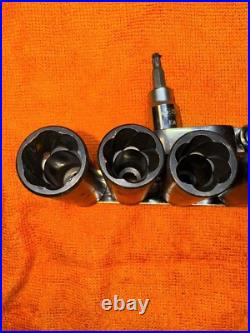 Blue Point Nut Remover Deep Twist Off Impact Socket Set Of 11 Read Description