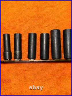 Blue Point Nut Remover Deep Twist Off Impact Socket Set Of 11 Read Description
