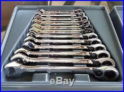 Blue Point Reversible Ratcheting Metric Wrench Set Mostly New! Stubby & Standard