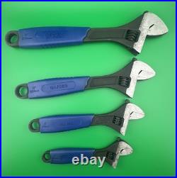 Blue-point BLPADJ404SG 6 8 10 12 Adjustable Wrench Set with Soft Grip Blue-point BLPADJ404SG 6 8 10 12 Adjustable Wrench Set with Soft Grip