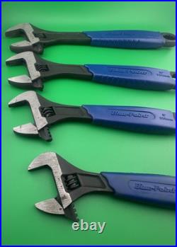 Blue-point BLPADJ404SG 6 8 10 12 Adjustable Wrench Set with Soft Grip Blue-point BLPADJ404SG 6 8 10 12 Adjustable Wrench Set with Soft Grip