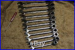 Blue point Metric RATCHETING WRENCH SET BOERM712 8mm-19mm & snap-on screw driver