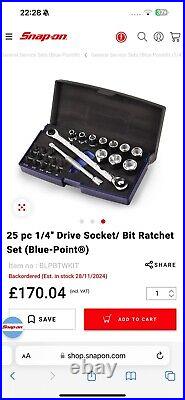 Bluepoint 1/4 Socket And Bit Set