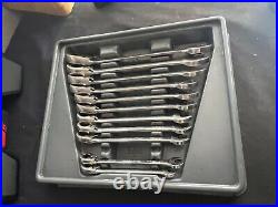 Bluepoint sold by snap on ratchet spanners Boerm 8mm 19mm in tray part set