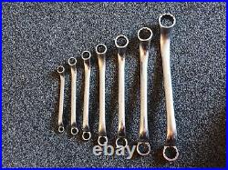 Britool 7 Piece Whitworth Ring Spanner Set In A Britool Tool Roll Rare 2456R