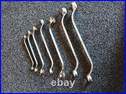 Britool 7 Piece Whitworth Ring Spanner Set In A Britool Tool Roll Rare 2456R
