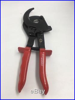 CK Heavy Duty Ratchet Cable Wire Cutter 36mm SWA/52mm Copper/Aluminium T3678