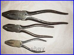 CUMBRIA TOOLS PLIERS x 3 MADE IN ENGLAND VINTAGE TOOLS