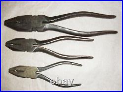 CUMBRIA TOOLS PLIERS x 3 MADE IN ENGLAND VINTAGE TOOLS