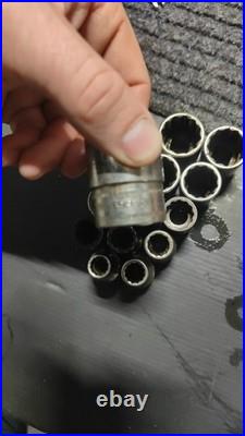 Cat 1/2 10mm to 24mm 12point socket set