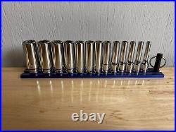 Cornwell Tools STM0213LSP 13 Piece 1/4 Drive Metric Deep Socket Set 6pt