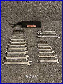 Craftsman 21 Wrench Lot V^ VA 6pt 12pt Flex Head -V- SAE Standard And Metric