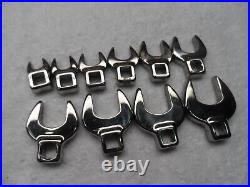 Craftsman 3/8 Drive SAE Crowfoot Wrench Set, made in USA, 10 pcs V VV