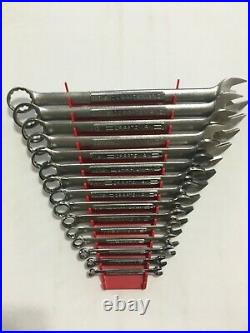 Craftsman Sae Combination Wrench Set -v- Series USA 15 Pc Very Good