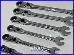Craftsman Tools 42401 7pc Metric Locking Flex Ratcheting Wrench Set 12 Point