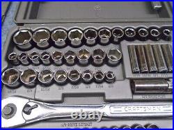 Craftsman USA 75 Piece Mechanic Tool Set with Case 1/4 + 3/8 + 1/2