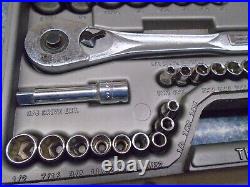 Craftsman USA 75 Piece Mechanic Tool Set with Case 1/4 + 3/8 + 1/2