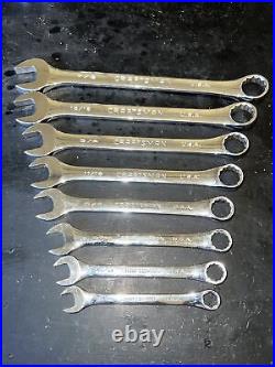 Craftsman USA Professional Intermediate Size SAE Wrench Set 44 Series Rare Mid