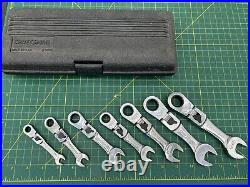 Craftsman USA Short Locking Flex Ratcheting 7-pc Wrench Set 12pt Metric 942041