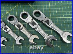 Craftsman USA Short Locking Flex Ratcheting 7-pc Wrench Set 12pt Metric 942041