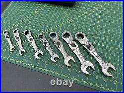 Craftsman USA Short Locking Flex Ratcheting 7-pc Wrench Set 12pt Metric 942041