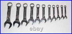 Craftsman VV USA 11Pc Short / Stubby SAE Wrench Set 3/8 1 Excellent #2