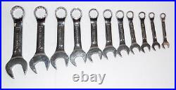 Craftsman VV USA 11Pc Short / Stubby SAE Wrench Set 3/8 1 Excellent #2