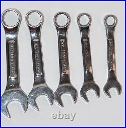 Craftsman VV USA 11Pc Short / Stubby SAE Wrench Set 3/8 1 Excellent #2