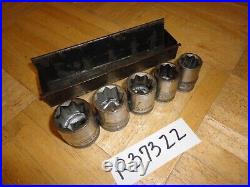 Craftsman Vintage Tools 1/2 Drive 5 Pc. 8 Point Socket Set In Tray