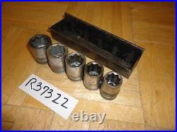 Craftsman Vintage Tools 1/2 Drive 5 Pc. 8 Point Socket Set In Tray