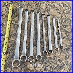 Craftsman =v = Series Sae 8pc. Double Box End Offset Wrench Set, 1/4- 1 USA