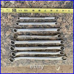 Craftsman =v = Series Sae 8pc. Double Box End Offset Wrench Set, 1/4- 1 USA