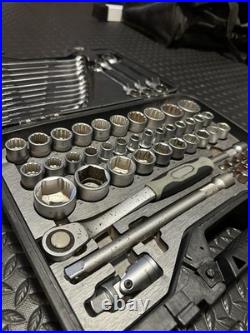 Custom Roebuck professional 72 Piece Socket, Combination & Ratchet Spanner set