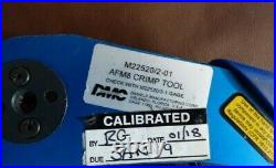 Daniels M22520/2-01 Ratchet Crimping Tool Harting D-sub Series Positioner