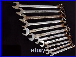 ELORA 205 COMBINATION SPANNERS, 11 x METRIC SPANNERS MADE IN GERMANY