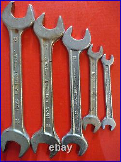 EVEREST No. 22 SPANNERS WRENCHES x 5 MADE IN INDIA FERRARI TOOLKIT TOOLS