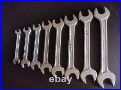 EVEREST No. 22 SPANNERS WRENCHES x 8 MADE IN INDIA FERRARI TOOLKIT TOOLS