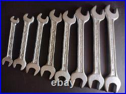EVEREST No. 22 SPANNERS WRENCHES x 8 MADE IN INDIA FERRARI TOOLKIT TOOLS
