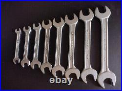 EVEREST No. 22 SPANNERS WRENCHES x 8 MADE IN INDIA FERRARI TOOLKIT TOOLS