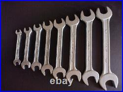 EVEREST No. 22 SPANNERS WRENCHES x 8 MADE IN INDIA FERRARI TOOLKIT TOOLS