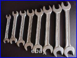EVEREST No. 22 SPANNERS WRENCHES x 8 MADE IN INDIA FERRARI TOOLKIT TOOLS