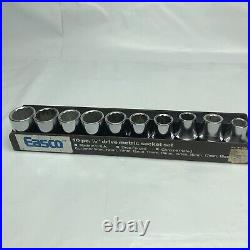 Easco Tools USA 10 Piece 1/2 Drive Metric Socket Set No. 91 350 Made In U. S. A