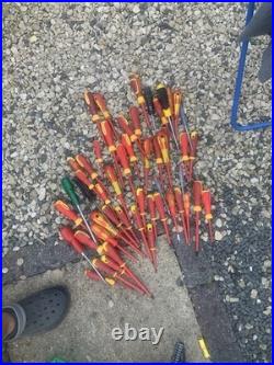 Electricians Screwdrivers Job Lot Various Sizes
