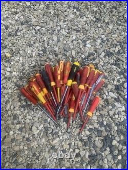 Electricians Screwdrivers Job Lot Various Sizes